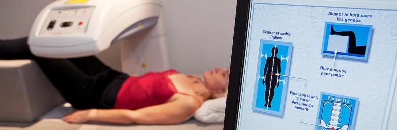 Patient in mri machine