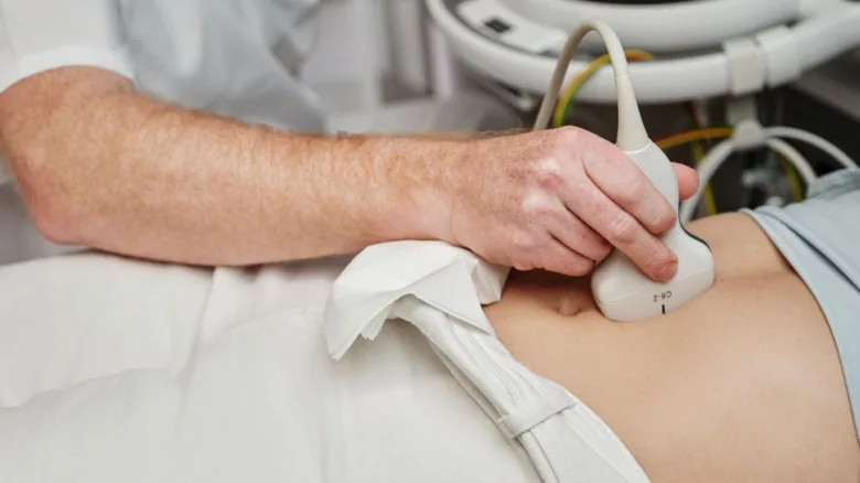 Abdominal ultrasound exam
