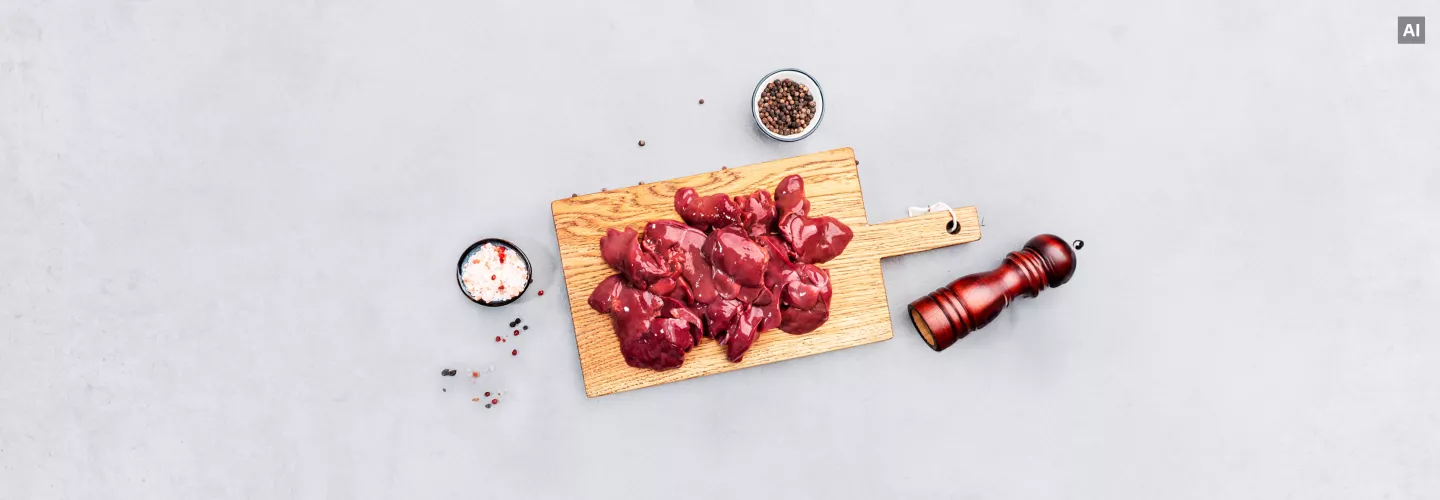 Chicken liver on board
